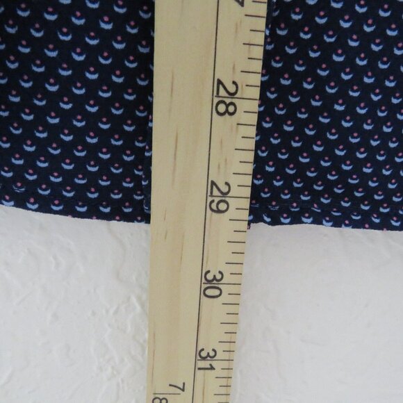 Rugby* Men's Short Sleeve Button Down Curved Hem Textured BOHO Shirt~ Medium - Picture 8 of 10